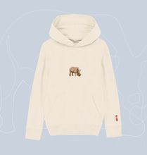 Load image into Gallery viewer, WHITE RHINO HOODIE / KIDS