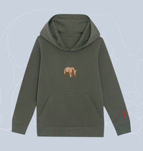Load image into Gallery viewer, WHITE RHINO HOODIE / KIDS